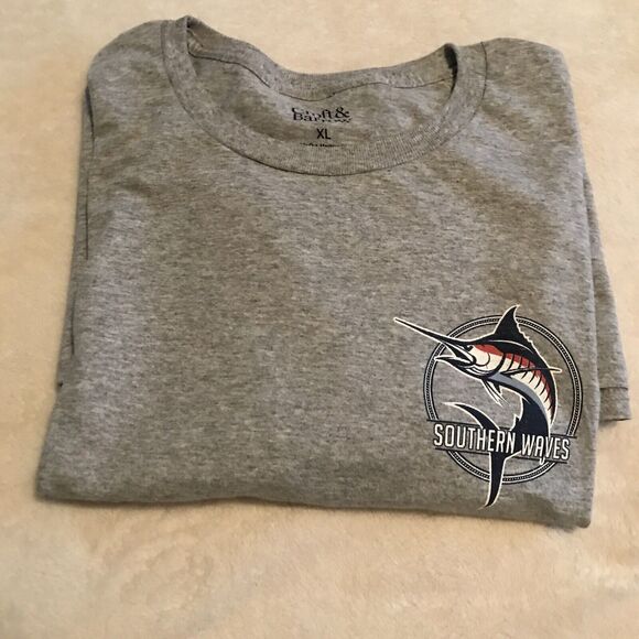 Croft & Barrow Men's  T-Shirt Modern Fit Pullover Graphic Big Fish Top sz XL NEW - Picture 9 of 9